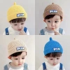 Autumn and winter children's hats, all-inclusive winter style, warm and fleece, little bear woolen hats for boys and girls, yellow details Picture